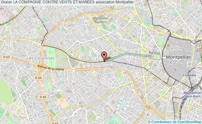 plan association La Compagnie Contre Vents Et MarÉes Montpellier