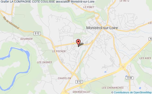 plan association La Compagnie Cote Coulisse Monistrol-sur-Loire