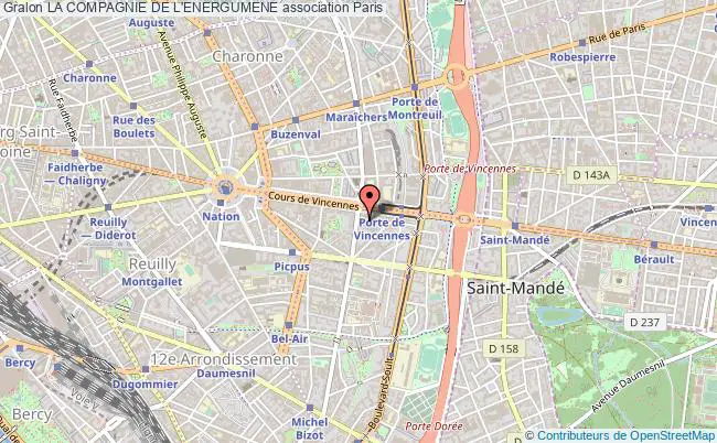 plan association La Compagnie De L'energumene Paris