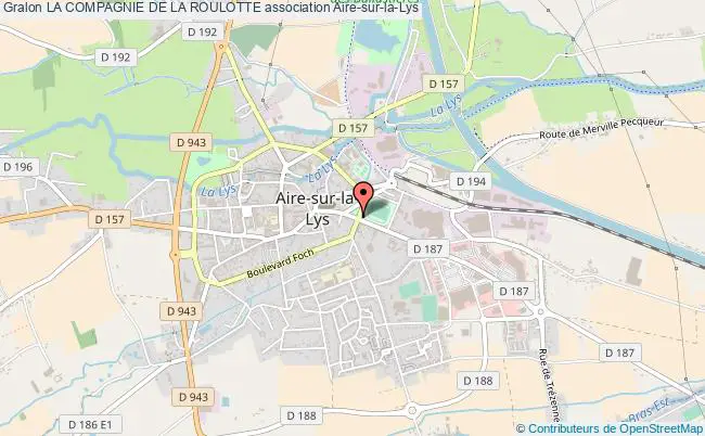 plan association La Compagnie De La Roulotte Aire-sur-la-Lys