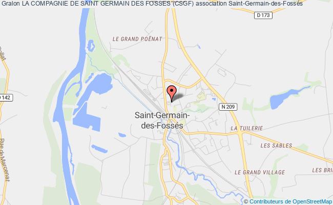 plan association La Compagnie De Saint Germain Des Fosses (csgf) Saint-Germain-des-Fossés