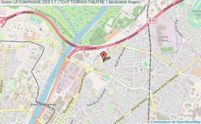 plan association La Compagnie Des 3 T ( Tout Terrain Theatre ) Angers