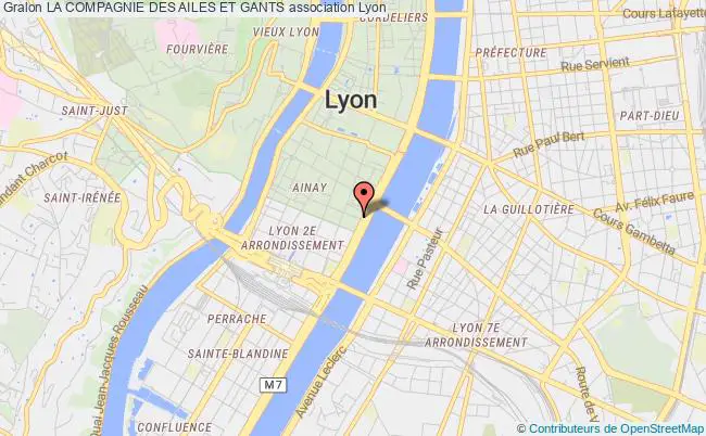 plan association La Compagnie Des Ailes Et Gants Lyon