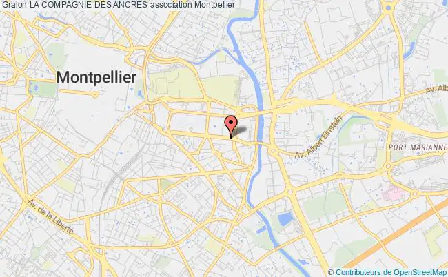 plan association La Compagnie Des Ancres Montpellier