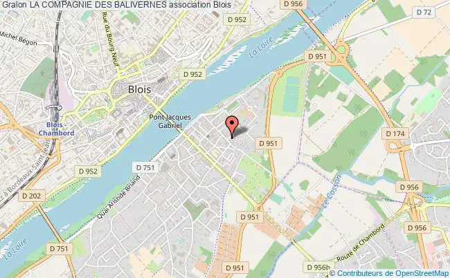 plan association La Compagnie Des Balivernes Blois