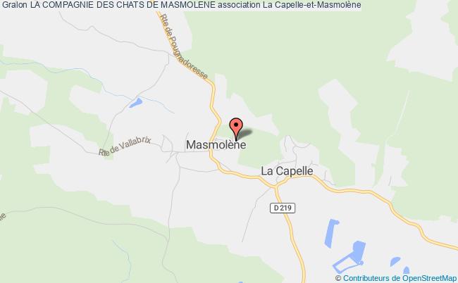 plan association La Compagnie Des Chats De Masmolene Capelle-et-Masmolène