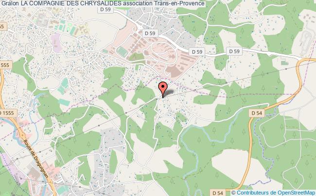 plan association La Compagnie Des Chrysalides Trans-en-Provence