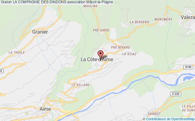 plan association La Compagnie Des Dindons Plagne Tarentaise