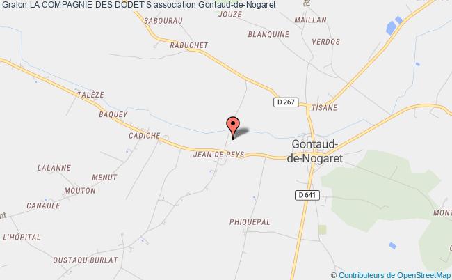 plan association La Compagnie Des Dodet's Gontaud-de-Nogaret