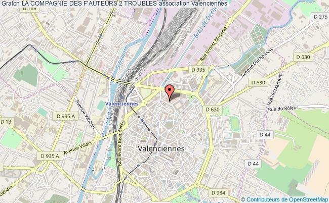 plan association La Compagnie Des F'auteurs 2 Troubles Valenciennes