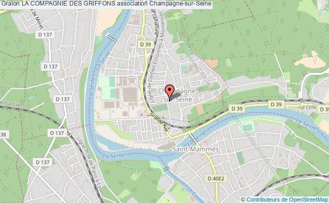 plan association La Compagnie Des Griffons Champagne-sur-Seine