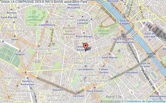 plan association La Compagnie Des K Rats Bains Paris