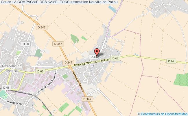 plan association La Compagnie Des KamÉlÉons Neuville-de-Poitou