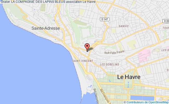 plan association La Compagnie Des Lapins Bleus Le Havre