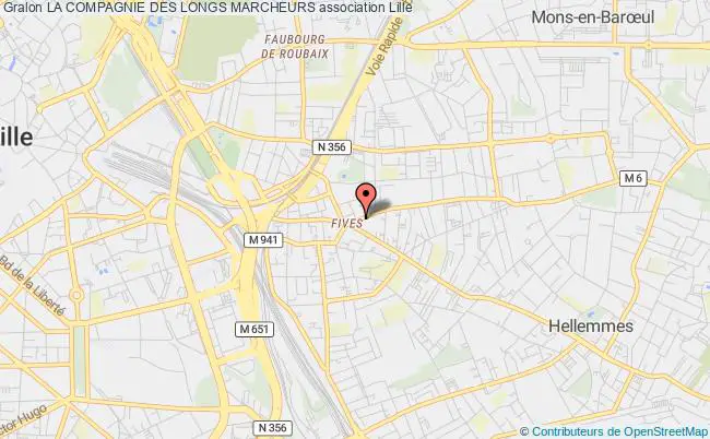 plan association La Compagnie Des Longs Marcheurs Lille