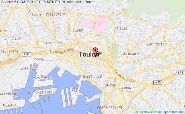 plan association La Compagnie Des Menteurs Toulon