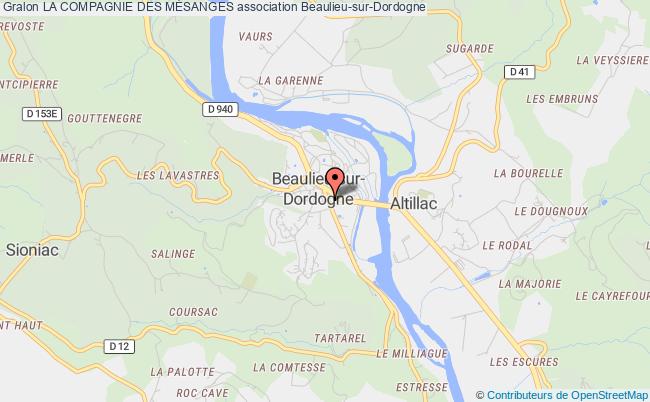 plan association La Compagnie Des MÉsanges Beaulieu-sur-Dordogne