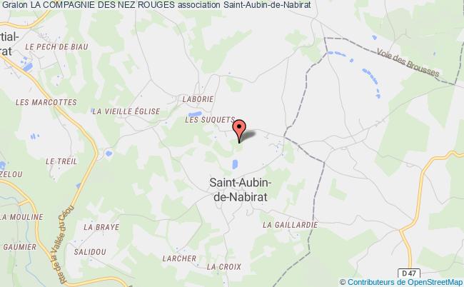 plan association La Compagnie Des Nez Rouges Saint-Aubin-de-Nabirat