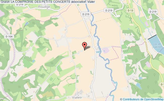 plan association La Compagnie Des Petits Concerts Vialer