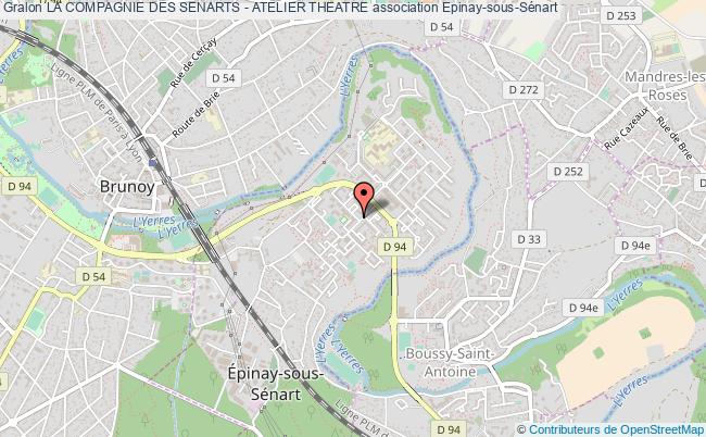 plan association La Compagnie Des Senarts - Atelier Theatre Épinay-sous-Sénart