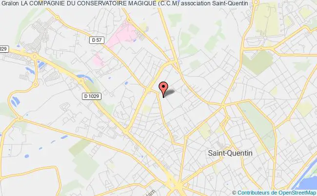 plan association La Compagnie Du Conservatoire Magique (c.c.m) Saint-Quentin