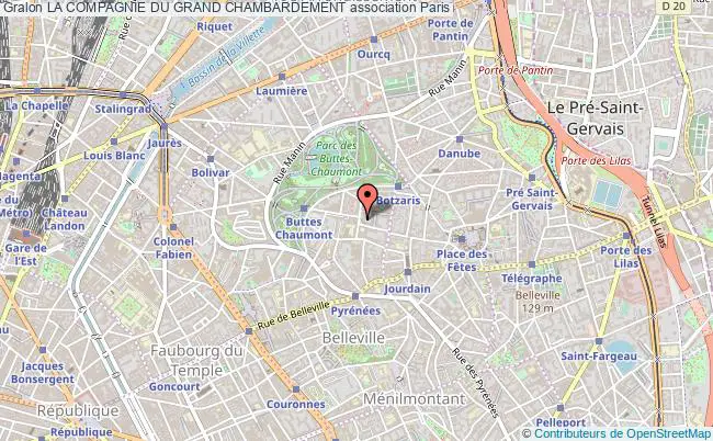 plan association La Compagnie Du Grand Chambardement Paris