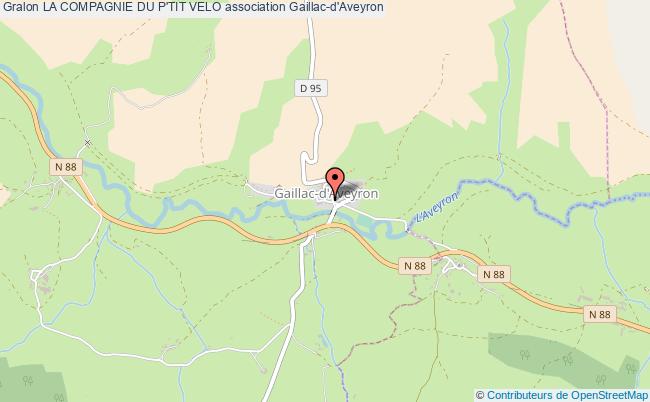 plan association La Compagnie Du P'tit Velo Gaillac-d'Aveyron