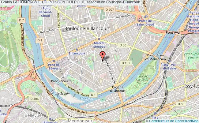 plan association La Compagnie Du Poisson Qui Pique Boulogne-Billancourt