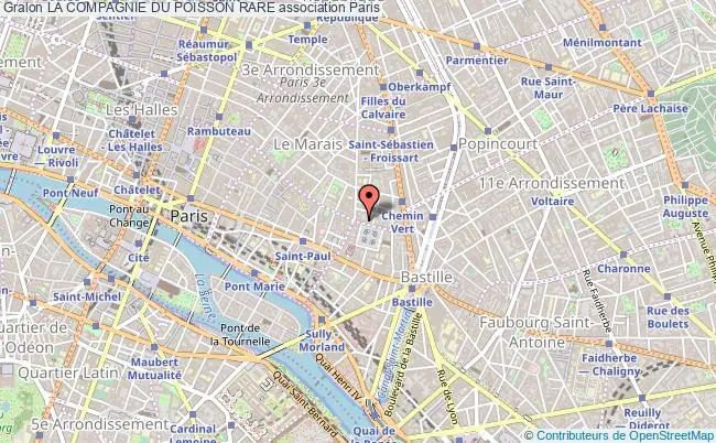 plan association La Compagnie Du Poisson Rare Paris