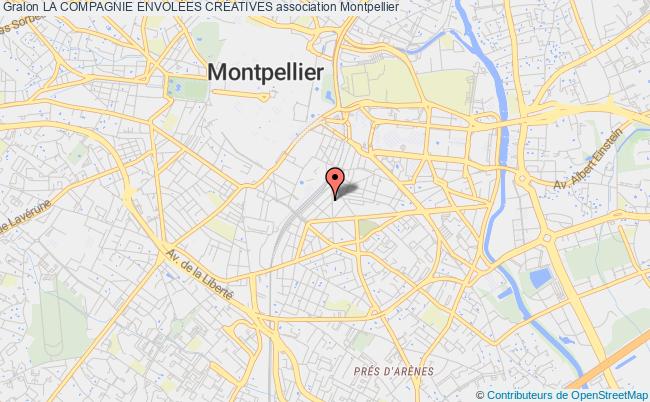 plan association La Compagnie EnvolÉes CrÉatives Montpellier