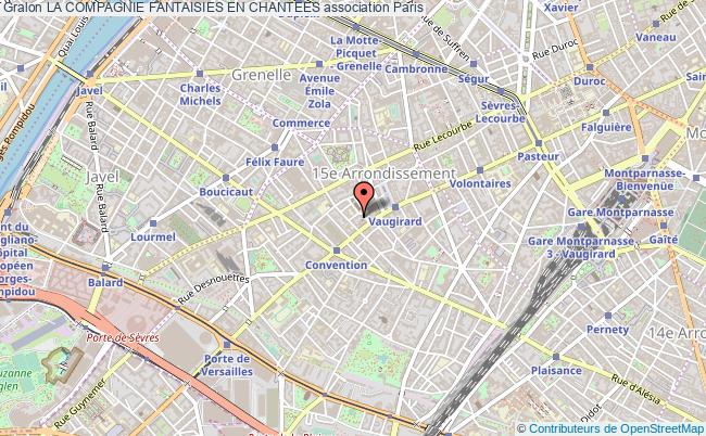 plan association La Compagnie Fantaisies En Chantees Paris