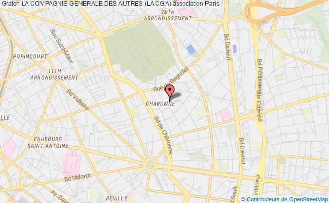 plan association La Compagnie Generale Des Autres (la Cga) Paris