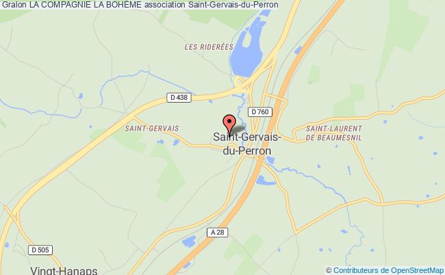 plan association La Compagnie La BohÈme Saint-Gervais-du-Perron