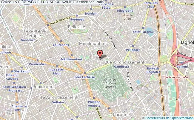 plan association La Compagnie Leblack&lawhite Paris
