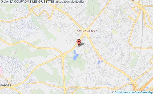 plan association La Compagnie Les Grisettes Montpellier