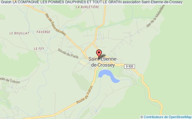 plan association La Compagnie Les Pommes Dauphines Et Tout Le Gratin Saint-Étienne-de-Crossey