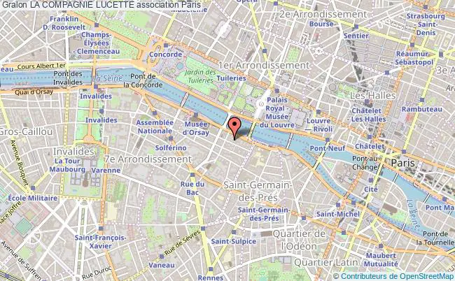 plan association La Compagnie Lucette PARIS
