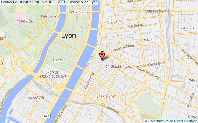 plan association La Compagnie MÂche-laitue Lyon