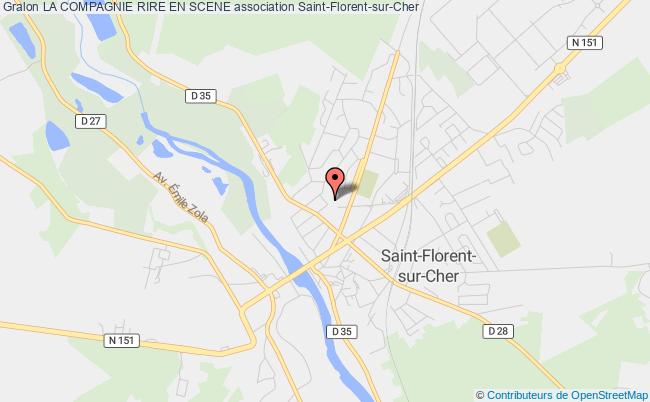 plan association La Compagnie Rire En Scene Saint-Florent-sur-Cher