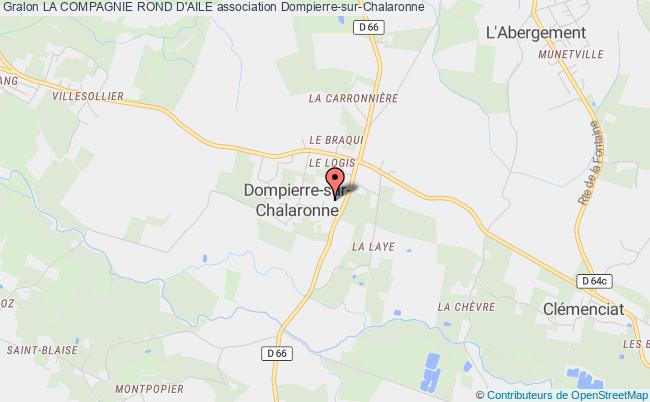 plan association La Compagnie Rond D'aile Dompierre-sur-Chalaronne