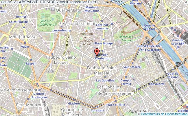 plan association La Compagnie Theatre Vivant Paris