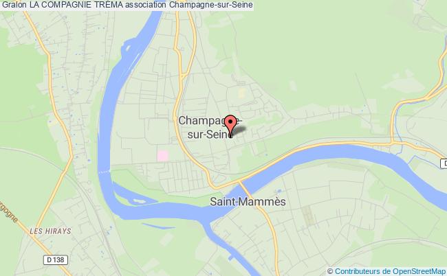 plan association La Compagnie TrÉma Champagne-sur-Seine