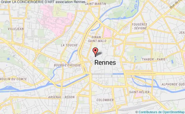 plan association La Conciergerie D'art Rennes