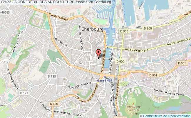 plan association La Confrerie Des Articulteurs Cherbourg-Octeville