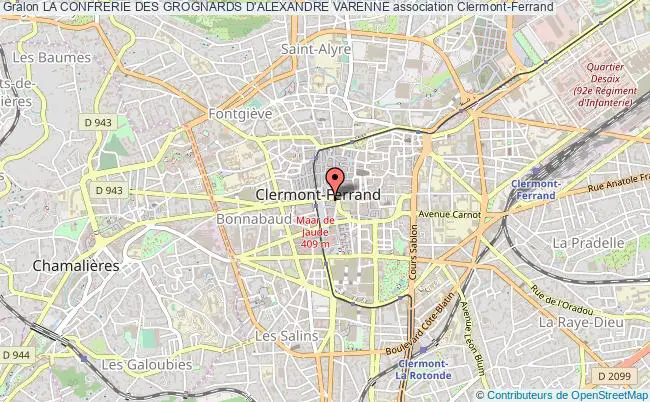 plan association La Confrerie Des Grognards D'alexandre Varenne Clermont-Ferrand