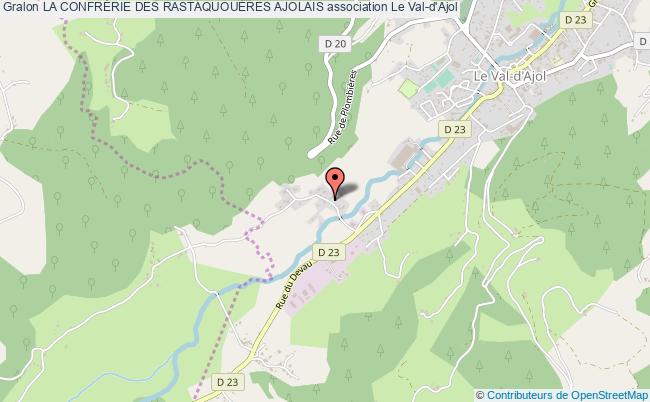 plan association La ConfrÉrie Des RastaquouÈres Ajolais Val-d'Ajol