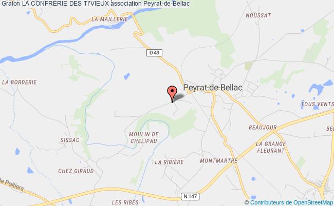 plan association La ConfrÉrie Des Ti'vieux Peyrat-de-Bellac