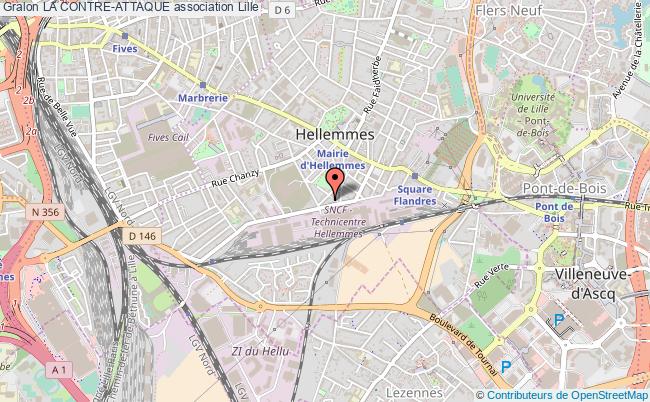 plan association La Contre-attaque Hellemmes-Lille