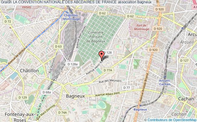 plan association La Convention Nationale Des Abcdaires De France Bagneux