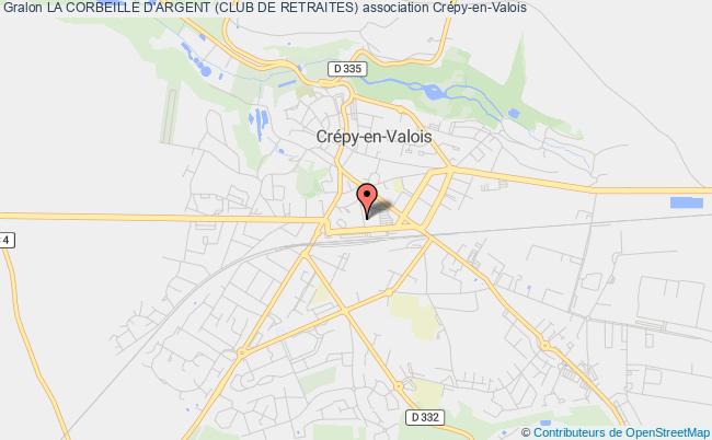 plan association La Corbeille D'argent (club De Retraites) Crépy-en-Valois
